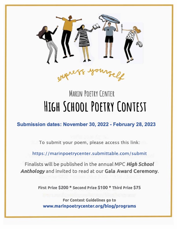 High School Poetry Contest Launch Marin Poetry Center