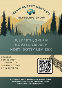 July 19th, 2-3 PM, Novato Library
